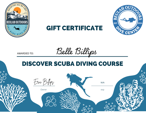 PADI Discover Scuba Diving - Gift Certificate