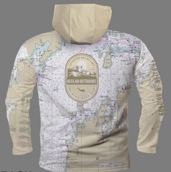 NOAA Chart Map Sun Shirt